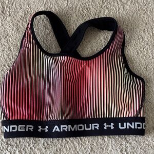 Under Armour Multicolor Striped Sports Bra